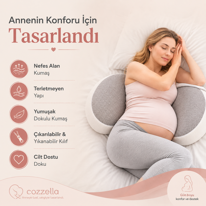 Ergonomik Ayarlanabilir Hamile Destek Yastığı