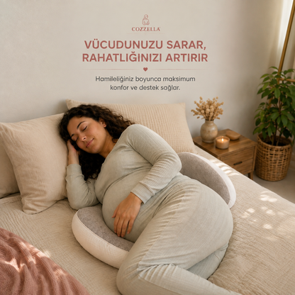 Ergonomik Ayarlanabilir Hamile Destek Yastığı