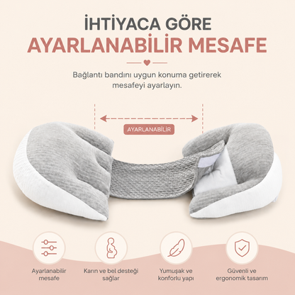 Ergonomik Ayarlanabilir Hamile Destek Yastığı