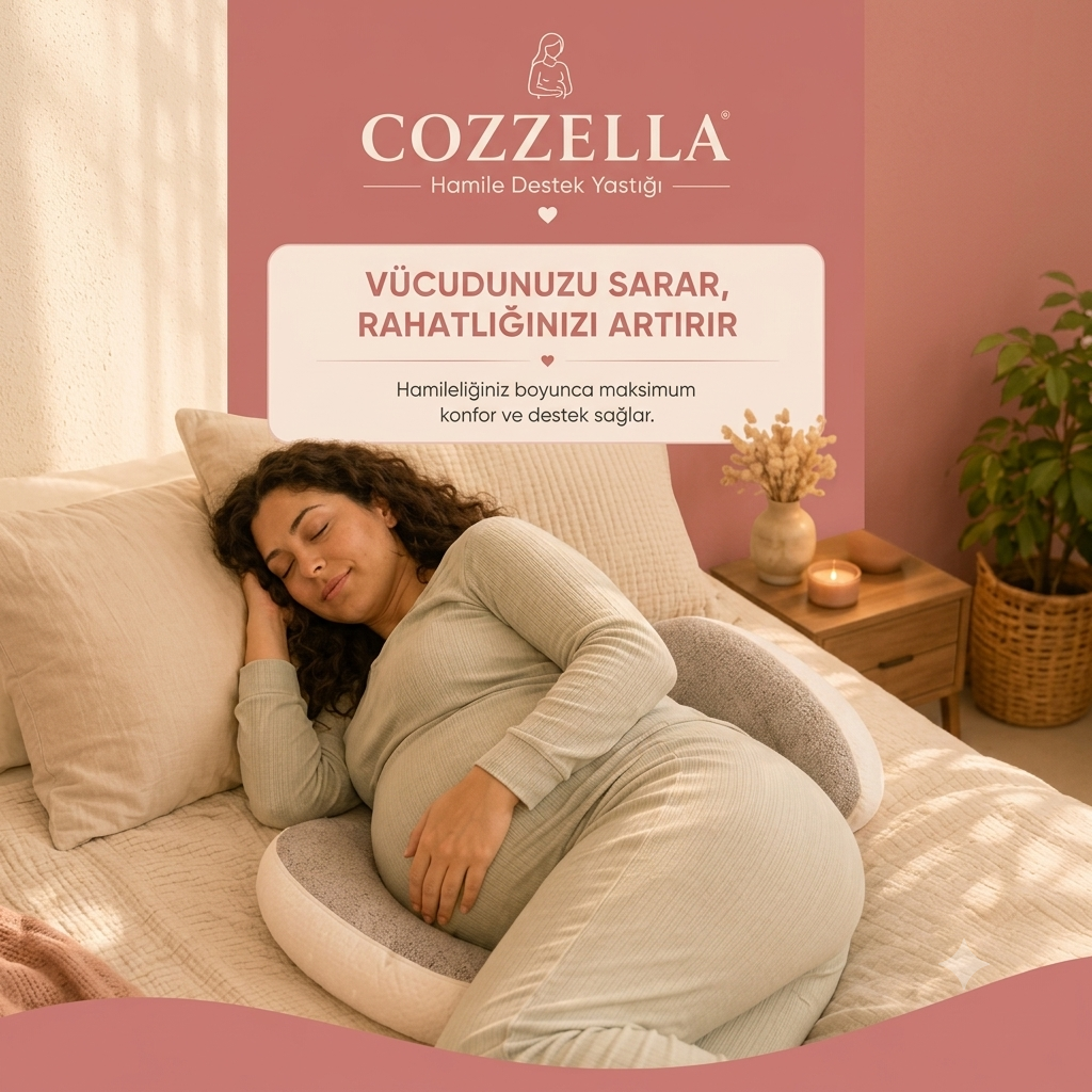Ergonomik Ayarlanabilir Hamile Destek Yastığı