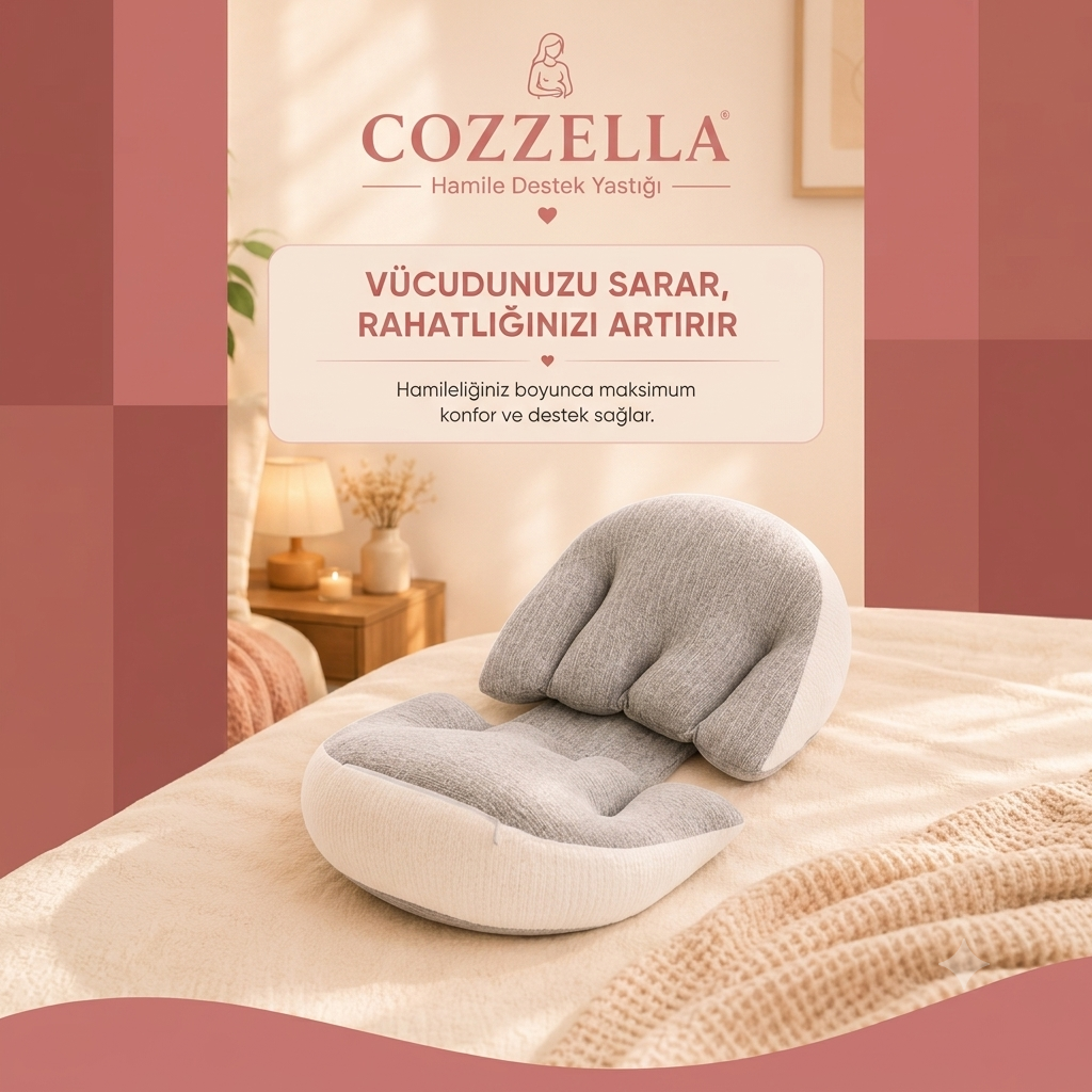 Ergonomik Ayarlanabilir Hamile Destek Yastığı